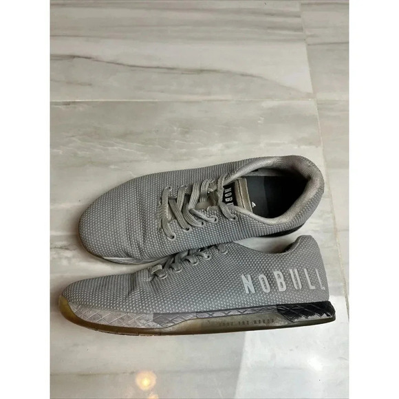 Nobull Superfabric Gray Unisex trainer shoes size Women's 8.5 / Men's 7 - Picture 9 of 16
